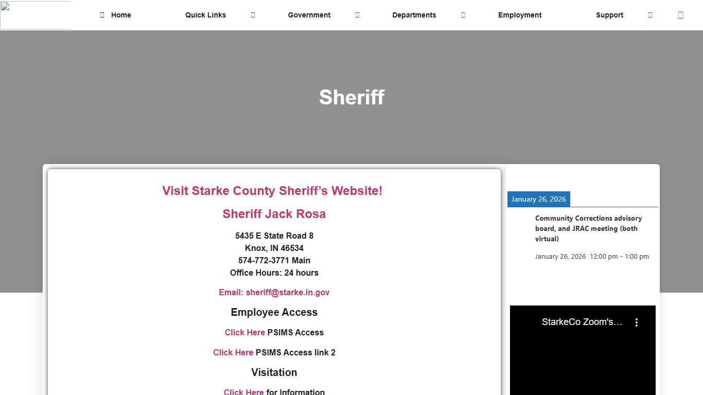 Sheriff – Starke County Indiana